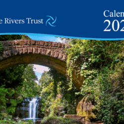 calendar front cover showing waterfall at Jesmond Dene
